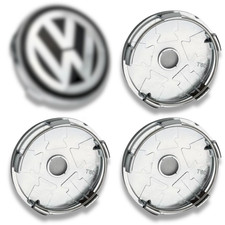 Alloy Wheel Center Cover Hub x4 60mm Curved for Golf Bora Jetta Polo