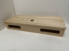 Signature Hardware 18" NADIYA WALL-MOUNT VESSEL SINK VANITY UNFINISHED MAPLE