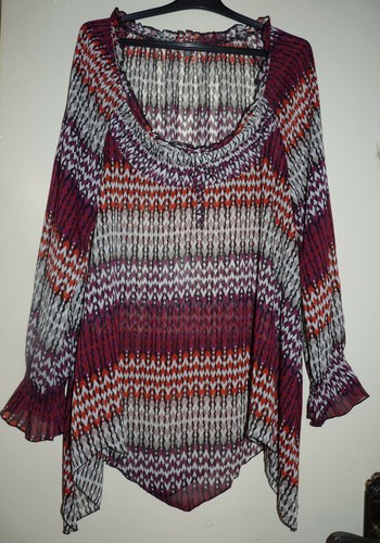 Tunique blouse transparente