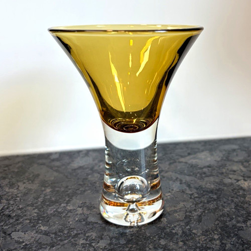 Vintage mcm amber - art, glass