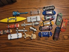Mixed Lot of 20 Tech Deck, Braille, Finger Board Skateboards, And Ramps
