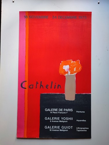 Bernard cathelin affiche - cathelin,