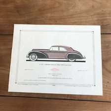 engraving l car body N48 convertible 4 door on chassis lancia type astura