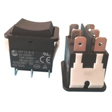2Pc Kedu HY12-9-3 250V 1.5HP 6Pin on off on Industrial Electric Rocker Switch