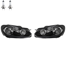 Phares Kit pour VW Golf VI Année Fab. 11/08- >> Incl. Moteur H7+H15 Lampes 5E6