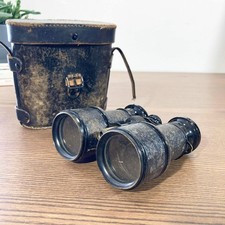 Antique SiremBel Paris Binoculars with WW2 1940 Military Compass