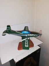 RARE AGENCY MODEL OFFICE WOOD LACQUER AIRCRAFT PILATUS PR.7 PUB ECCO F.GMEA 1/48