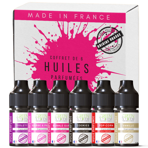 Coffret huiles parfumées - 6,