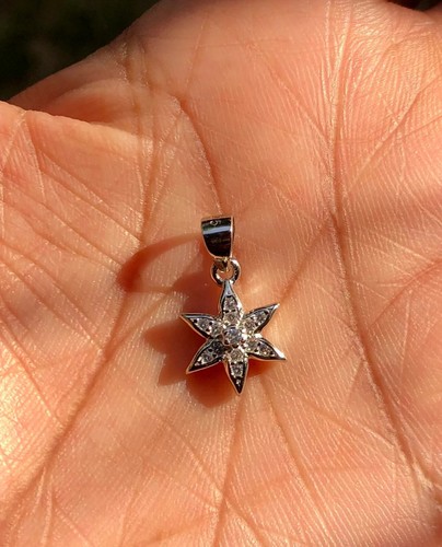 Pendentif fleur argent - fleur,