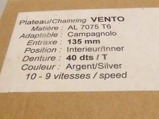 NOS T.A. Chainring 40T  Aluminium  TA 3/32" Vintage Vento 135 mm campagnolo