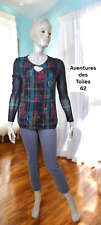 Aventures des Toiles Taille 42 Neuf 👕 haut top tee shirt manches longues noir f