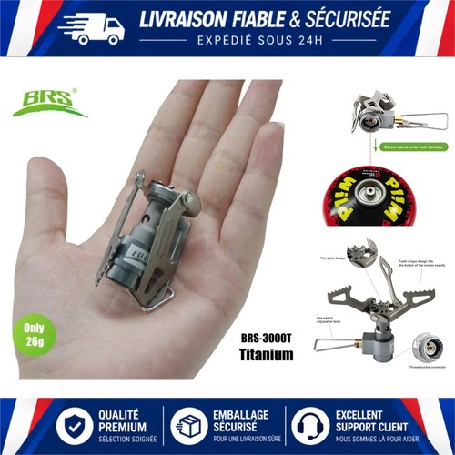 Réchaud camping titane