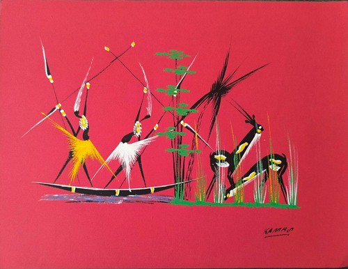 Rare peinture africaine - rare,