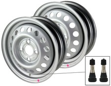 2x Remorque Jante en Acier 4 J