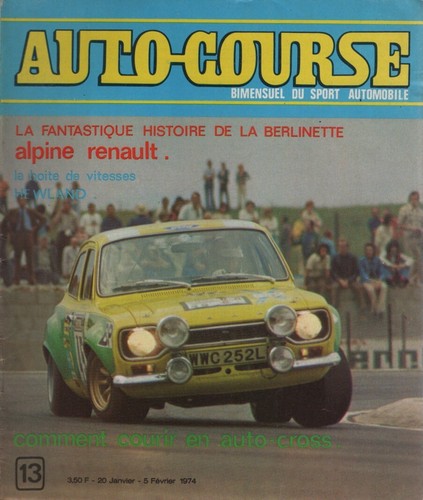 Auto course 1974 alpine - course,