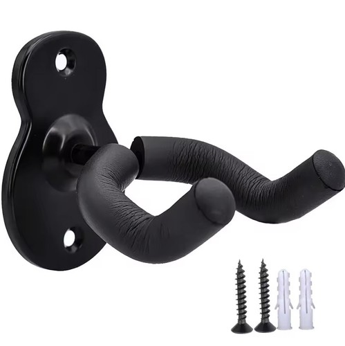 Support mural guitare noir - support,