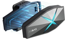 ASMAX F1 casque Bluetooth pour moto, à commande vocale, portée 1,8 km