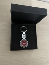 Porte-clés Mercedes Benz rouge réversible neuf avec boîte