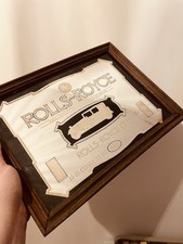 Vintage Rolls-Royce Decorative Mirror - Retro Automobile Wood Frame RARE