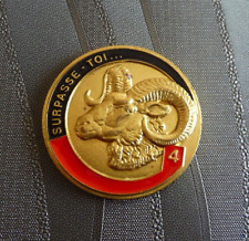 MILITARY BADGE TABLE MEDAL OF THE 4TH BELGIAN GENIUS REGIMENT VGC