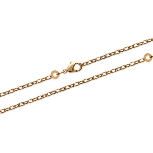 Chaîne maille forçat largeur