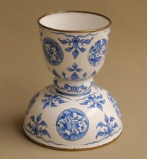 Candle Holder - Enamels on Copper from Canton or Beijing - 18th/19th Century - Qianlong/Jiaqing