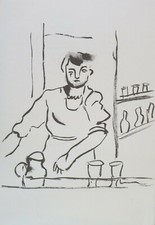 Fernand LÉGER (1881-1955) Lithographie 34x24cm 1960 "La serveuse" Mourlot.