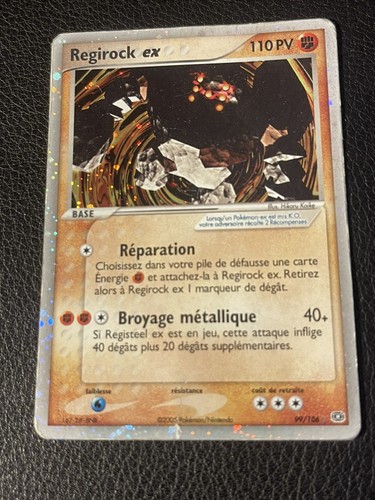 Carte pokémon regirock - carte,