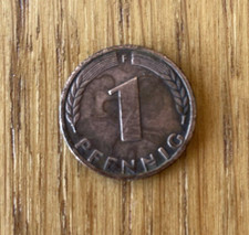 pièce de 1 Pfennig 1950 F- Allemagne. Pièce rare et en bon état.