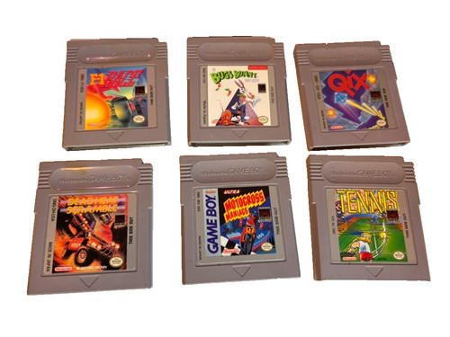 Game boy lot qix - lot, tennis,