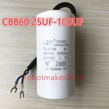 CBB60 30UF/35UF/40/45/50/60/70/80/100UF 450VAC 450V Capacitor Capacitor (Wire)
