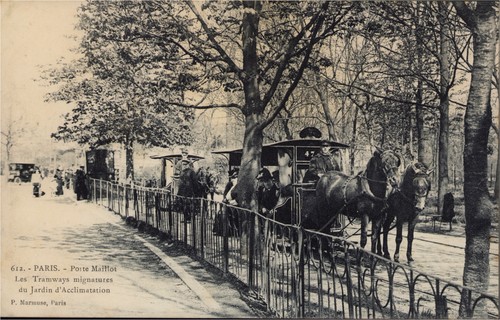 Old postcard paris porte - 75,