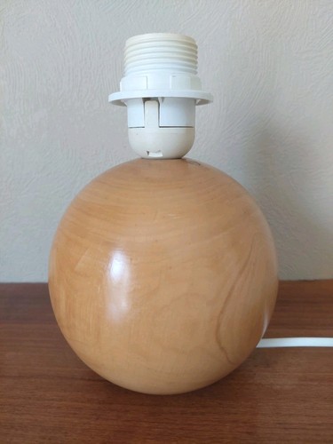 Pied lampe boule bois - lampe,