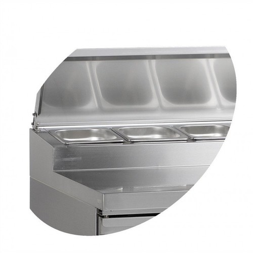 Comptoir inox réfrigéré