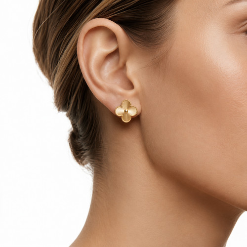 Boucle oreille plaqué or - d'oreille,