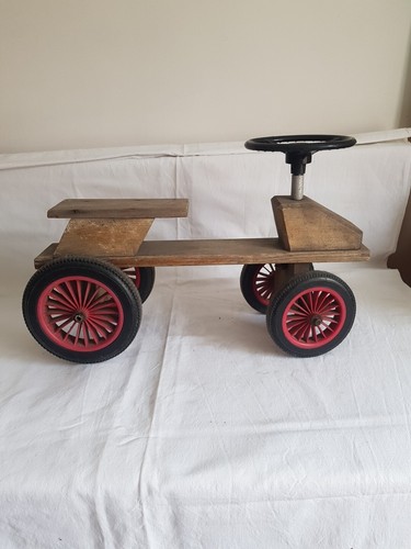 Jouet ancien porteur bois - jouet,