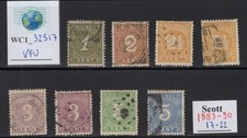 WC1_32517 DUTCH INDIES. Nice 1883-90 set. Sc.17-22. Used