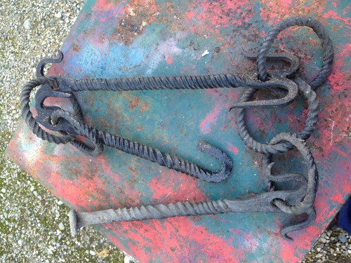 Ancien support chaudron - support,