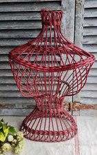 ANCIEN MANNEQUIN DE VITRINE BUSTE EN OSIER STOCKMAN