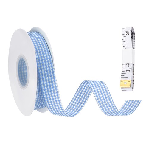 Ruban gingham plaid pouce - ruban, 3/4