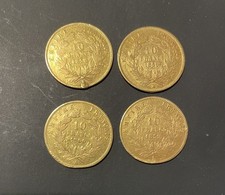 Lot De 4 Napoléon III 10 Frs