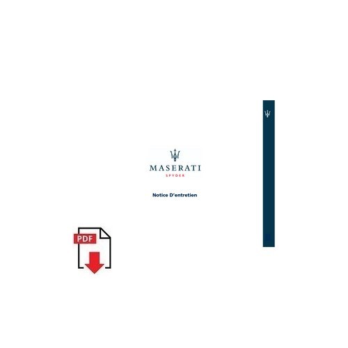 Notice entretien maserati - d'entretien,