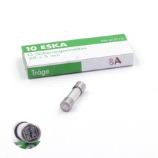 Fusible verre 5x20 - Temporisé 8A/250V (10 Fusibles)