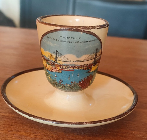 Ancien coquetier faïence - ancien,