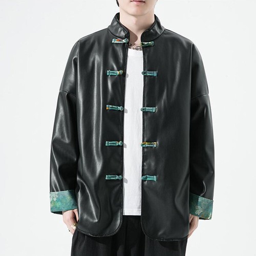 Hommes simili cuir ample - simili,