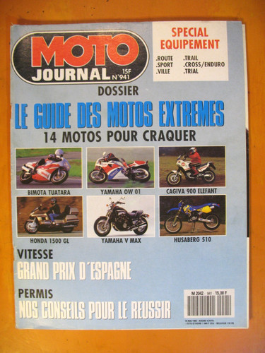 Moto journal 941 - moto, du