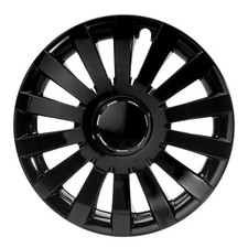 Enjoliveurs 13 Pouces Noir 4 Pièces Universels pour Jantes Acier