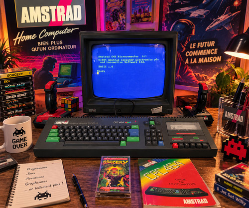 Amstrad cpc 464 azerty - 464, +