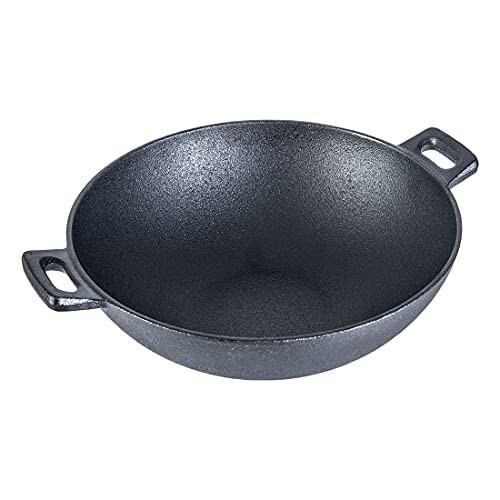 Wok fonte pré assaisonné - en, pré-assaisonné