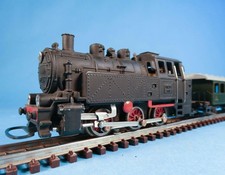 WESA 160 TANK LOCO-1954 VINTAGE TT 1:100 13mm SWISS INCA METAL+LIGHTED SBB COACH